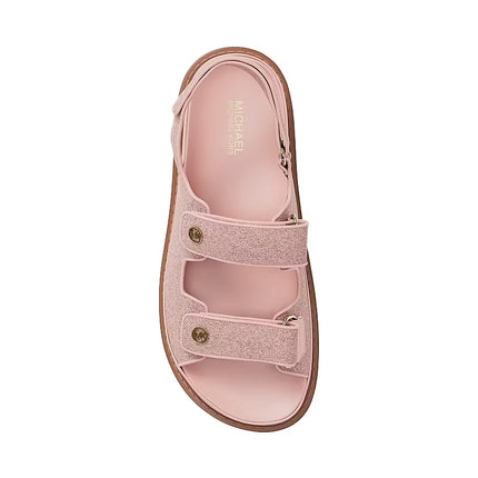 Michael Kors Women's Holland Denim Sandal Powder Blush