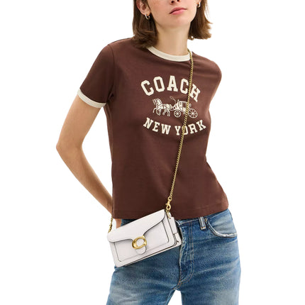 Coach Women's Tabby Chain Crossbody Bag 19 Brass/Chalk