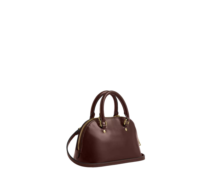 Coach Women's Lara Mini Satchel Bag Gold/Maple