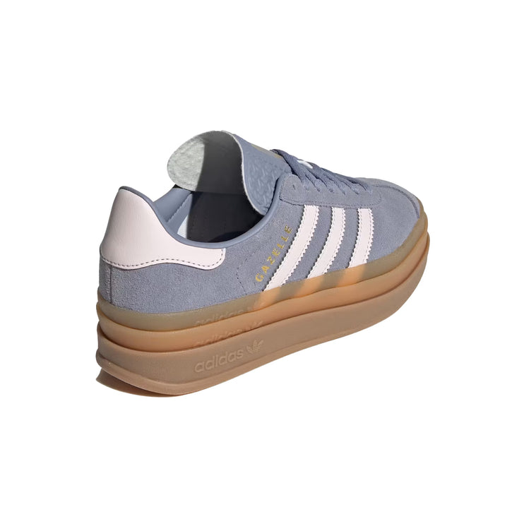 Adidas Big Kid's Gazelle Bold Shoes Silver Violet/Almost Pink/Gum JQ1297
