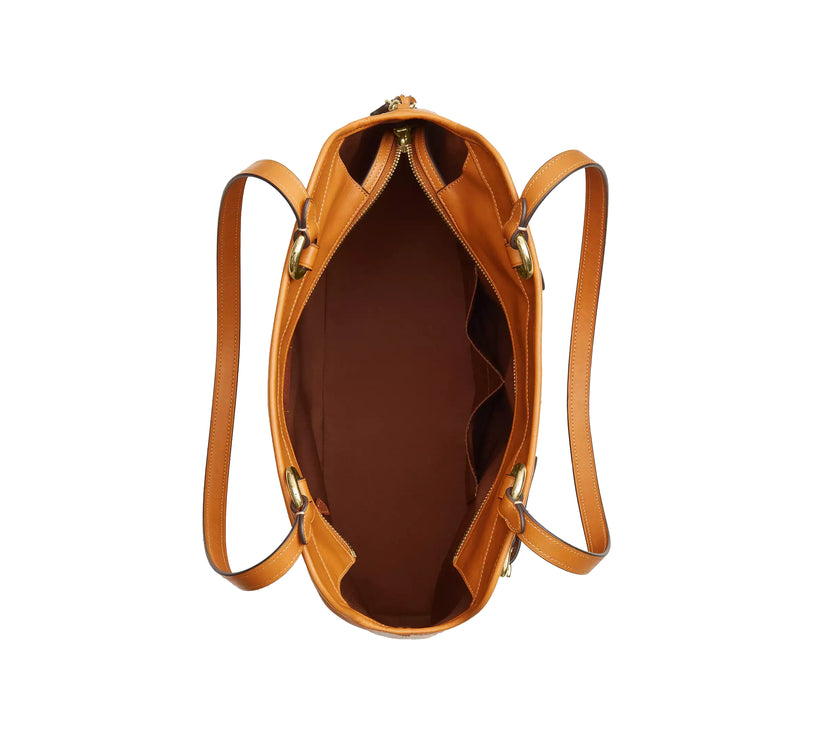 Coach Women's Easton Tote Bag Gold/Brown