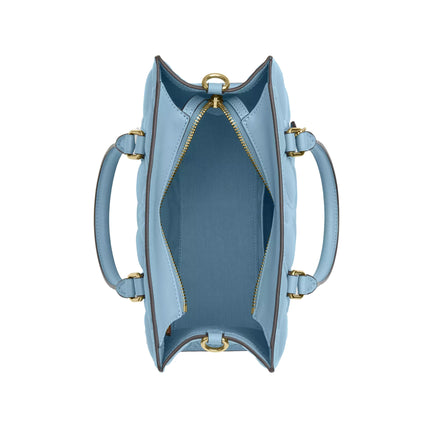 Coach Women's Maggie Small Tote Bag In Signature Leather Gold/Azure