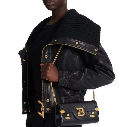Balmain Women's B-Buzz Pouch 23-Calfskin Black