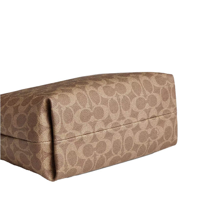 Coach Women's Station Carryall Bag In Signature Canvas Gold/Tan/Brown