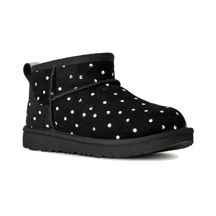 UGG Big Kids' Classic Ultra Mini Shiny Dots Black
