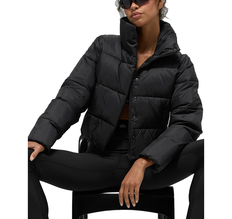 alo Women's Gold Rush Puffer Black