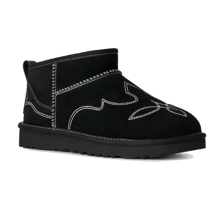 UGG Women's Classic Ultra Mini Western Black
