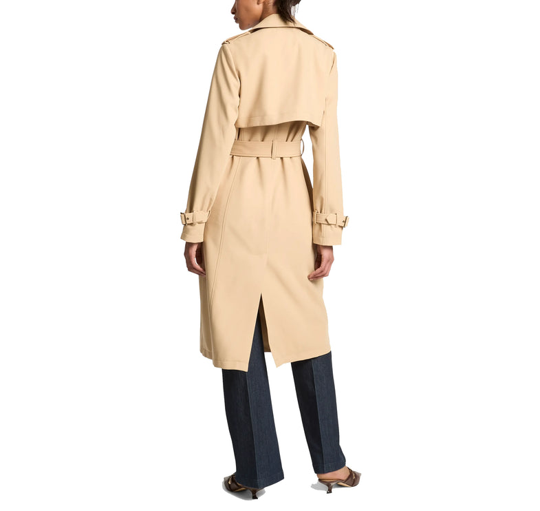 Michael Kors Women's Drapey Trench Coat Khaki