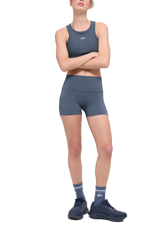 alo Women's 3" Softsculpt High-Waist Precision Short Bluestone