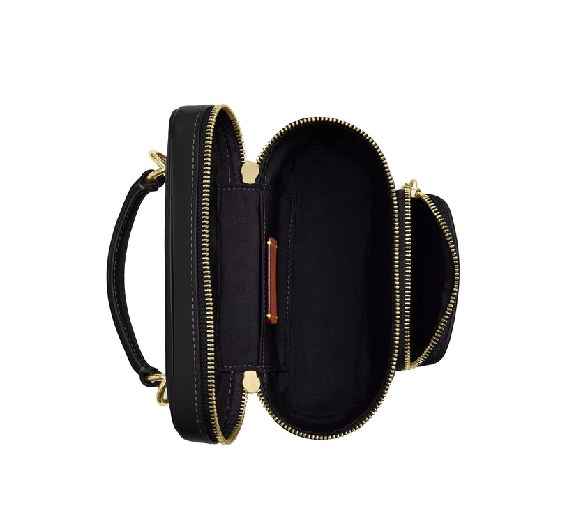 Coach Women's Rainer Crossbody Bag 18 With Pocket Gold/Black
