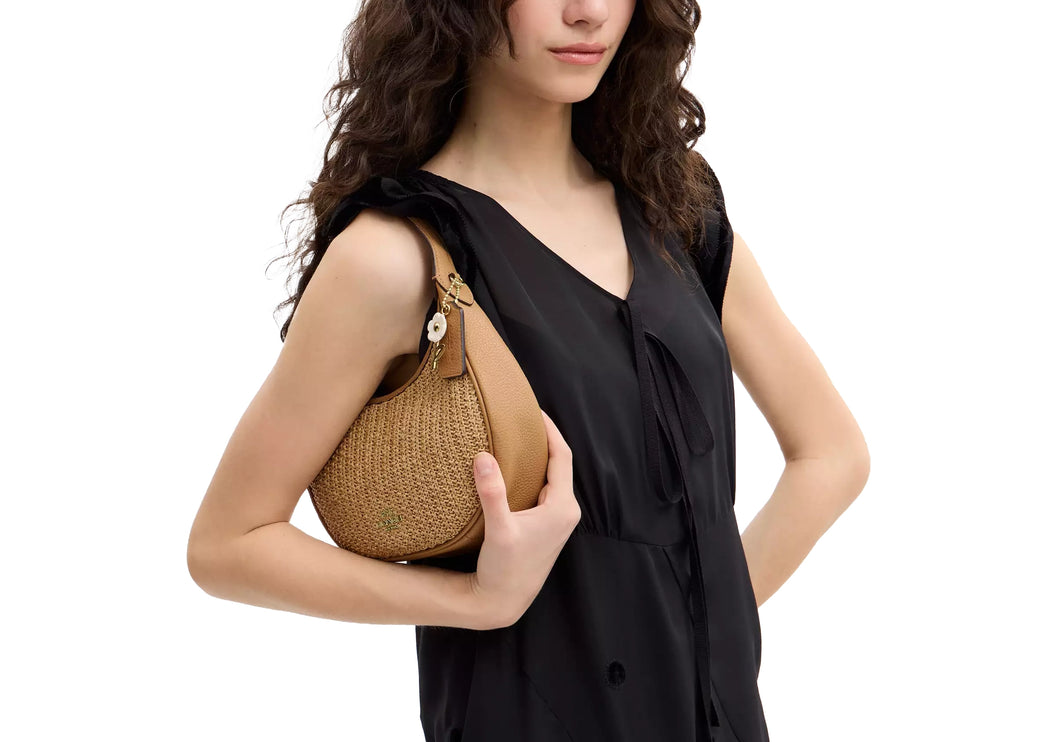 Coach Women's Emily Shoulder Bag Straw/Gold/Toast