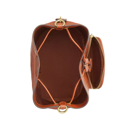 Coach Women's Rowan Bucket Bag With Pocket Gold/Cinnamon