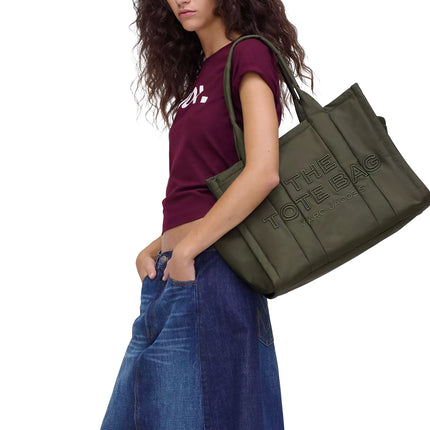 Marc Jacobs Women's The Puffy Nylon Large Tote Bag Army Green