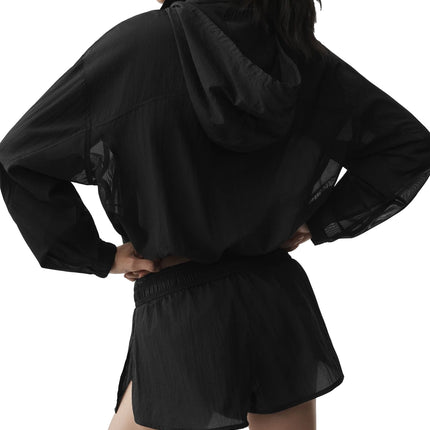 alo Women's 1/4 Zip Go Time Pullover Black