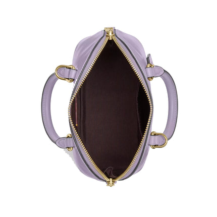 Coach Women's Lara Mini Satchel Bag Gold/Lilac