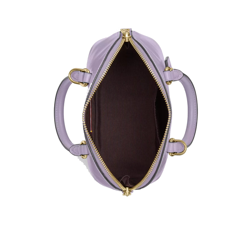 Coach Women's Lara Mini Satchel Bag Gold/Lilac