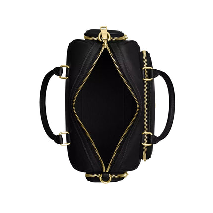 Coach Women's Rowan Satchel Bag With Pockets Gold/Black