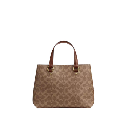 Coach Women's Station Carryall Bag In Signature Canvas Gold/Tan/Brown