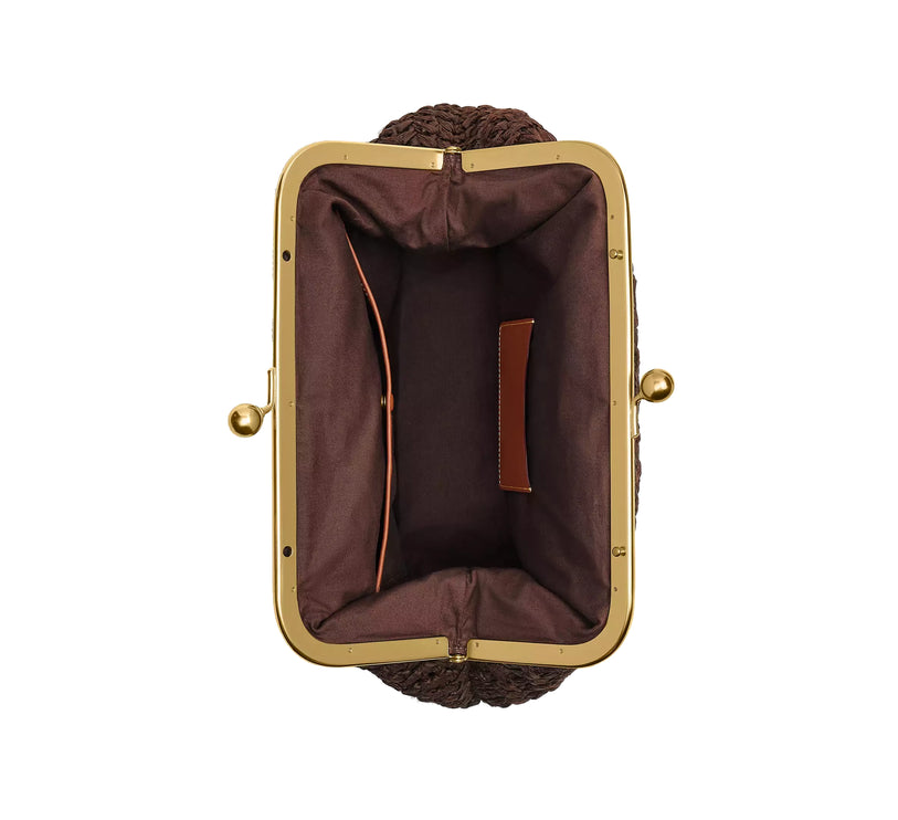 Coach Women's Kisslock Frame Bag 27 Brass/Maple