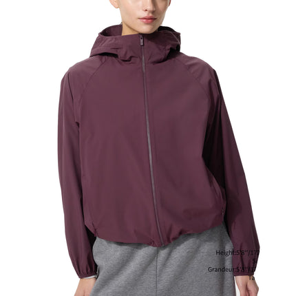 Uniqlo Women's Pocketable UV Protection Parka 19 Wine