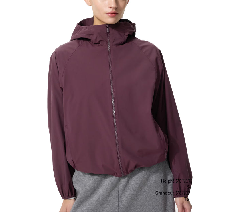 Uniqlo Women's Pocketable UV Protection Parka 19 Wine