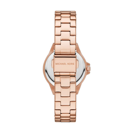 Michael Kors Women's Mini Lennox Pavé Rose Gold-Tone Watch Rose Gold MKO1317