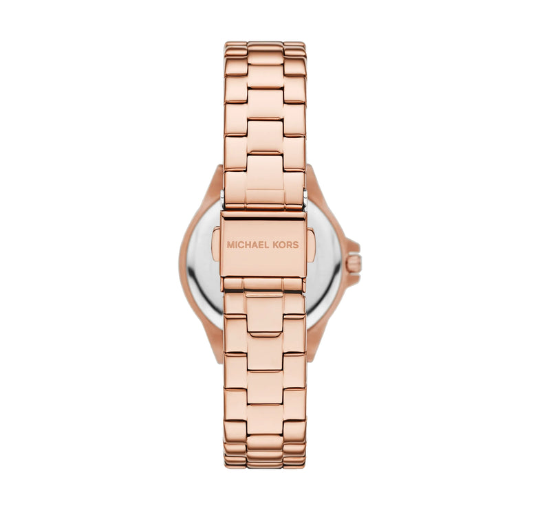 Michael Kors Women's Mini Lennox Pavé Rose Gold-Tone Watch Rose Gold MKO1317