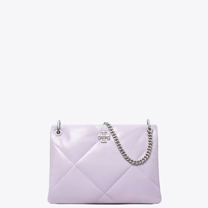 Tory Burch Women's Small Kira Diamond Quilt Shoulder Bag Purple Heather