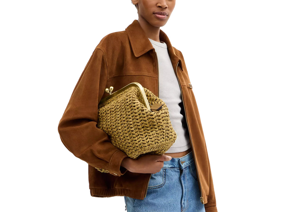 Coach Women's Kisslock Frame Bag 27 Brass/Muted Olive