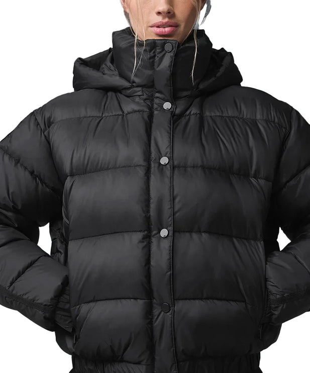 alo Women's Aspen Love Puffer Jacket Black