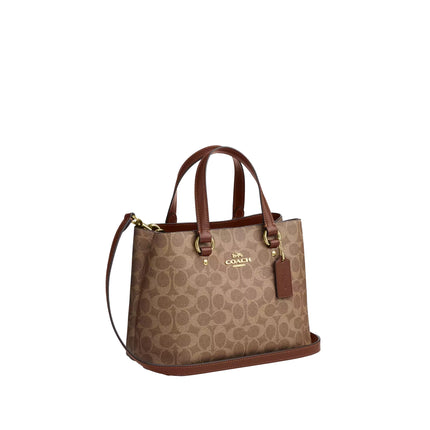 Coach Women's Station Carryall Bag In Signature Canvas Gold/Tan/Brown