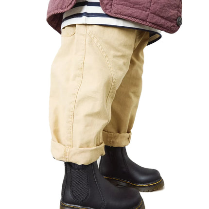 Dr. Martens Unisex Infant/Toddler 2976 Softy T Leather Chelsea Boots Black - Softy T