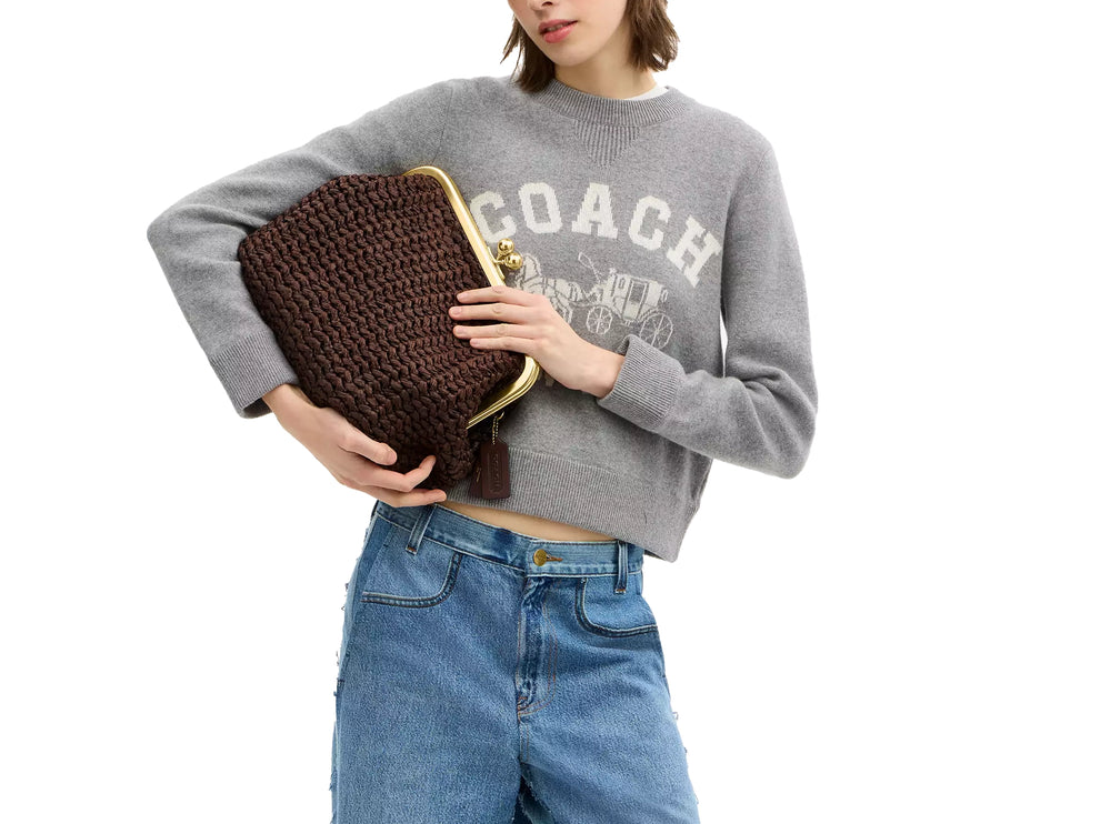 Coach Women's Kisslock Frame Bag 27 Brass/Maple