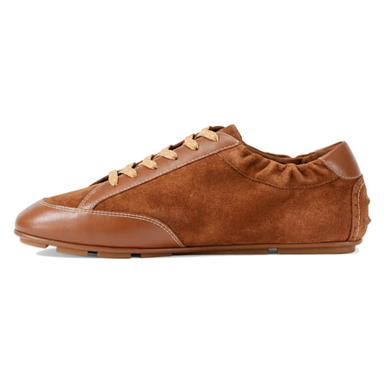 Michael Kors Women's Susie Suede and Leather Trainer Luggage
