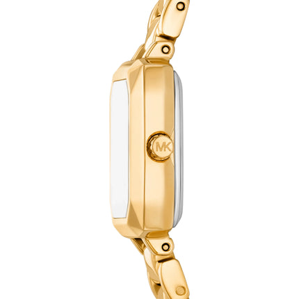Michael Kors Women's Micro Alane Pavé Gold-Tone Watch Gold MKO1309
