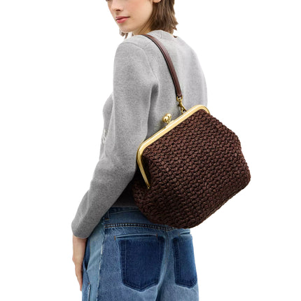 Coach Women's Kisslock Frame Bag 27 Brass/Maple