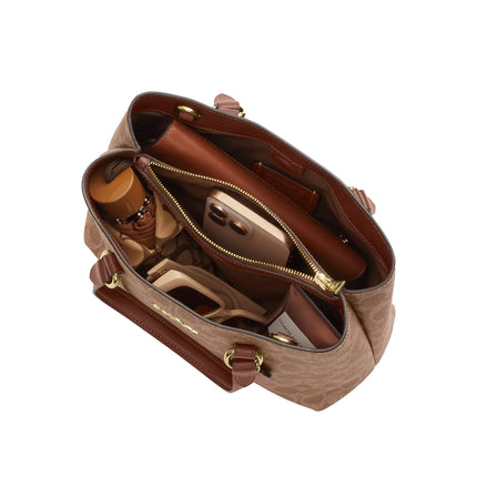 Coach Women's Station Carryall Bag In Signature Canvas Gold/Tan/Brown
