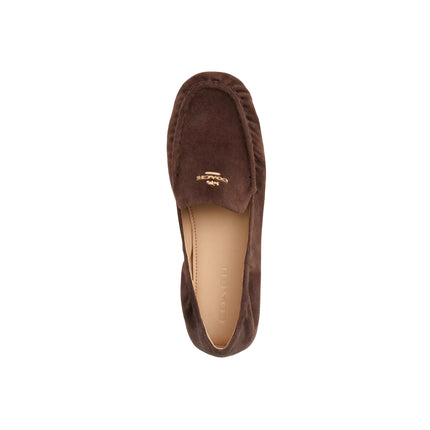 Coach Women's Phoebe Soft Loafer Suede/Maple