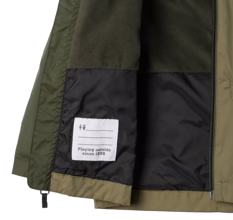 Columbia Boys' Toddler Rain-Zilla II Jacket Greenscape/Stone Green
