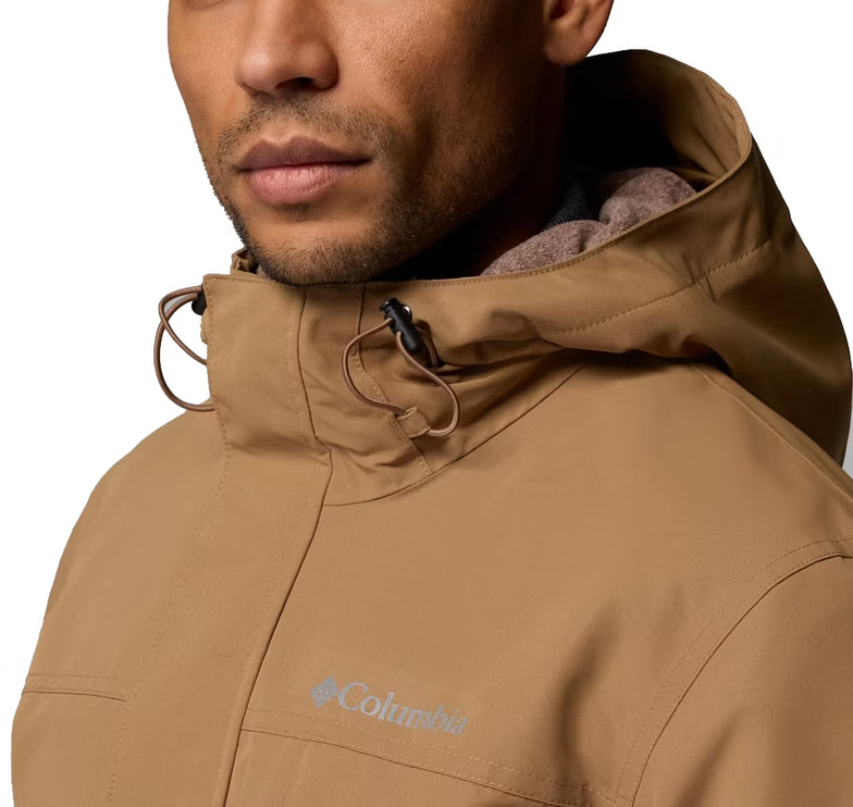 Columbia Men's Landroamer Fleece Lined Rain Jacket Delta/Tobacco