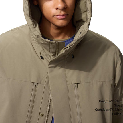 Uniqlo Unisex Hybrid Down Parka 32 Beige