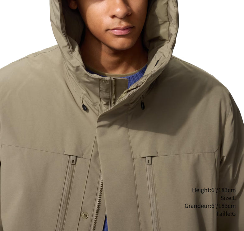 Uniqlo Unisex Hybrid Down Parka 32 Beige