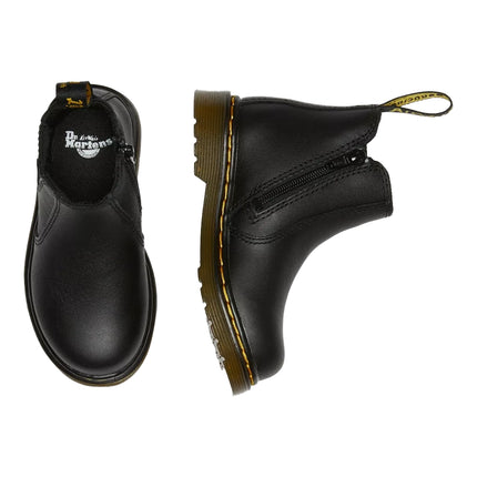 Dr. Martens Unisex Infant/Toddler 2976 Softy T Leather Chelsea Boots Black - Softy T