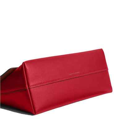 Coach Women's Chelsea Shoulder Bag 30 With Chain Brass/Scarlet