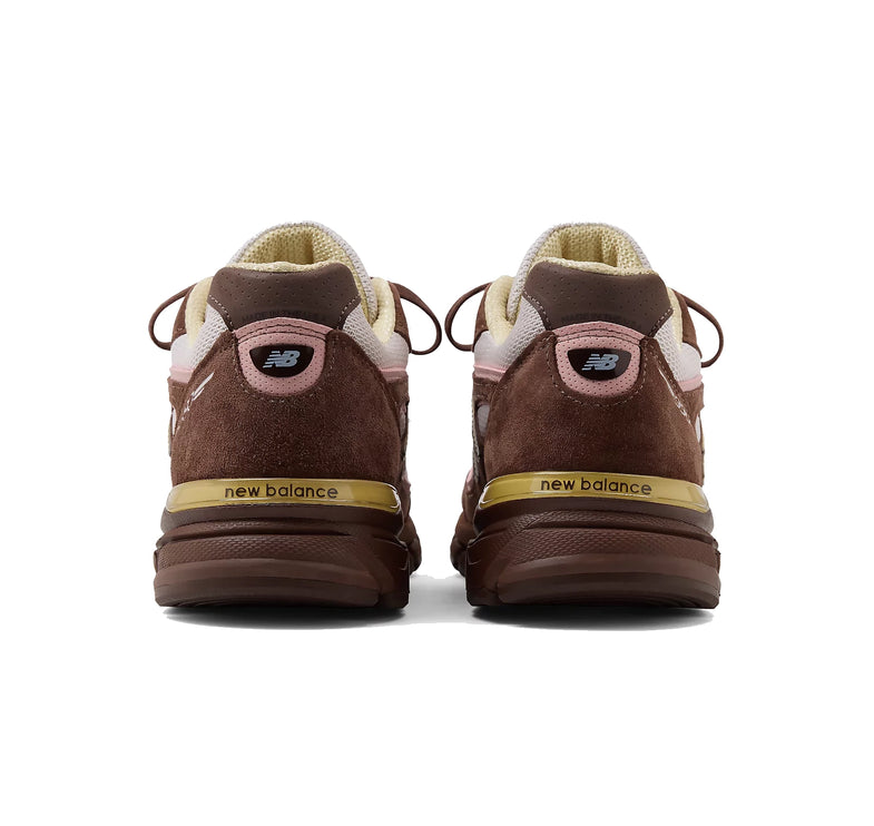 New Balance Made in USA 990v4 Pumpernickel with Pink Chalk and Alabaster U990IC4