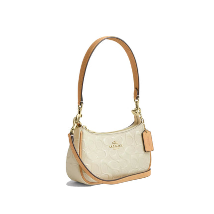 Coach Women's Teri Mini Crossbody Bag In Signature Leather Gold/Light Lemon