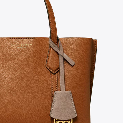 Tory Burch Women's Small Perry Triple-Compartment Tote Light Umber