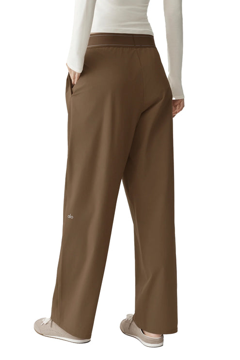 alo Women's Suit Up Trouser (Long) Java Brown