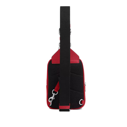 Coach Unisex Racer Sling Pack Silver/Poppy