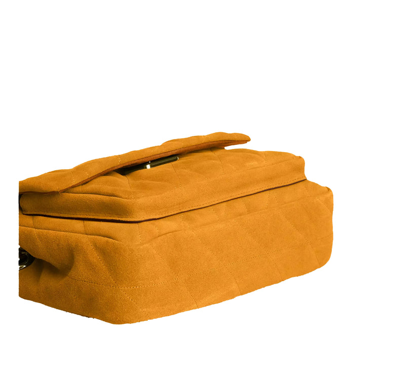 Coach Women's Elodie Crossbody Bag 24 With Quilting Gold/Marigold